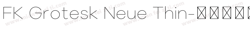 FK Grotesk Neue Thin字体转换